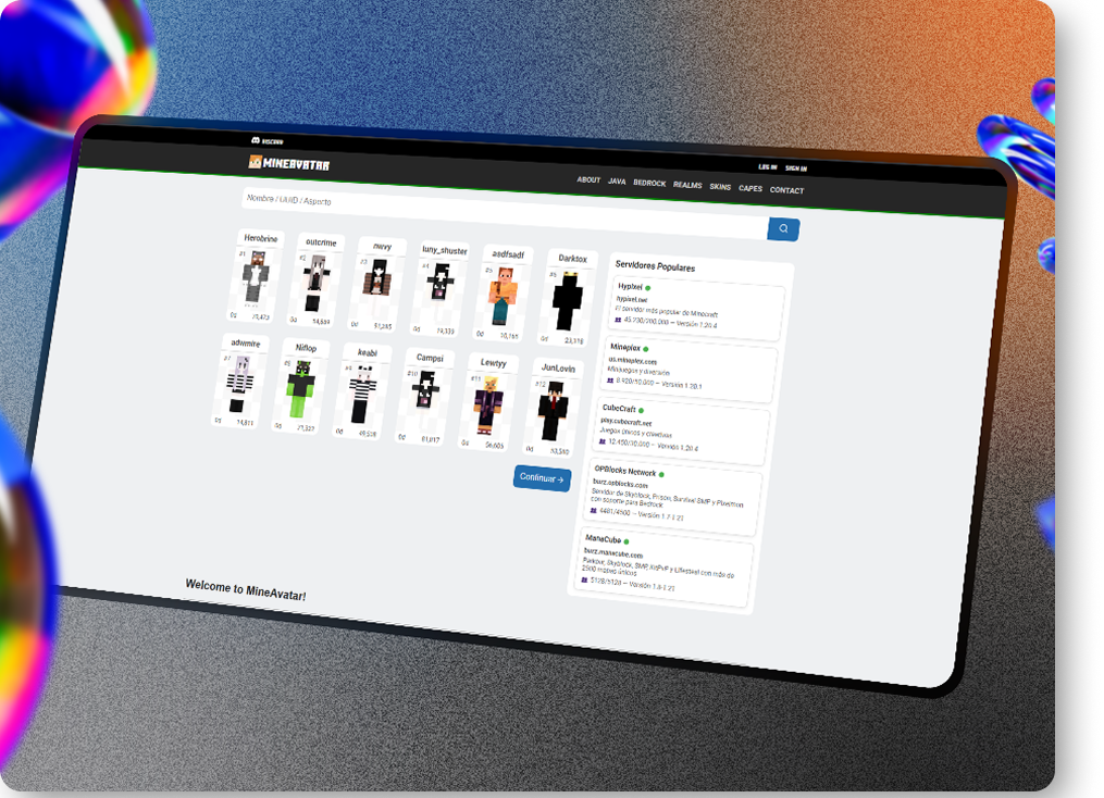 Mineavatar startup